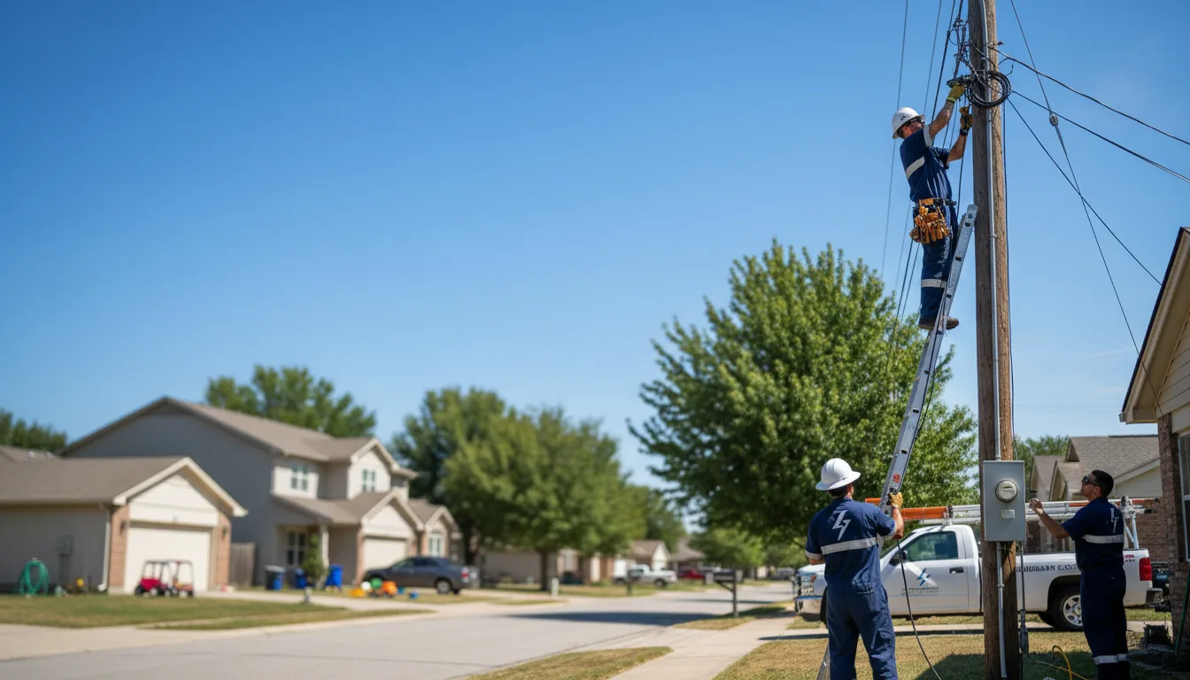 Residential electrician providing installation services in Paint Rock, TX